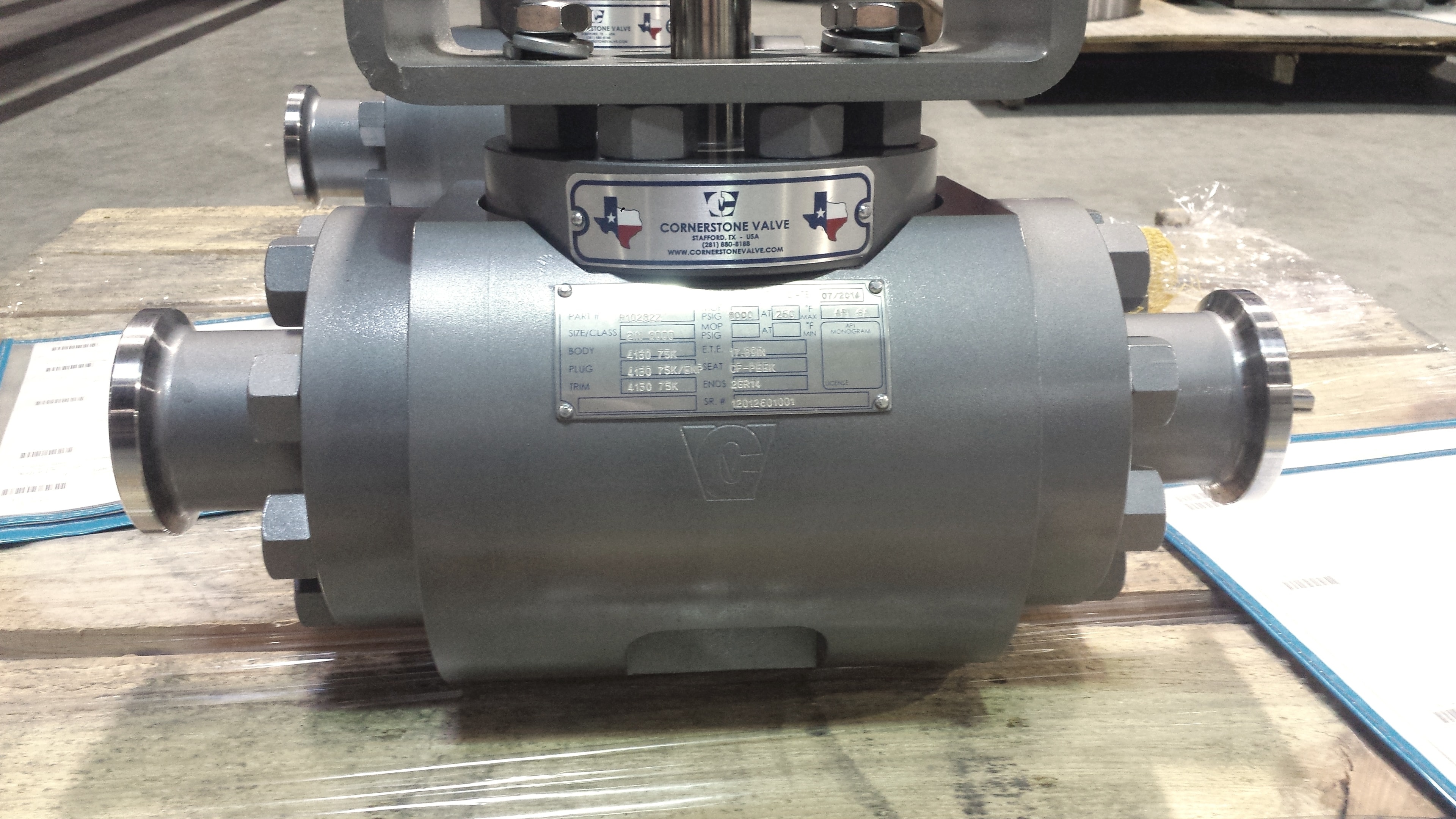 Cornerstone Valve custom engineered valve